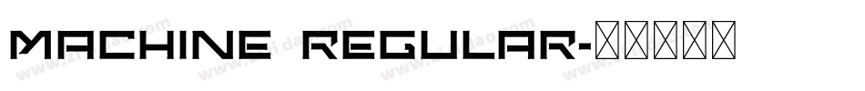 Machine Regular字体转换